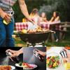 200ML Stainless Steel Spray Bottle Transparent Glass Press Type Oil Bottle Food Grade Portable Barbecue Air Frying Pan Baking
