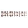 30-Piece European Silver Cat's Eye Bow Star Short Press-On Nails