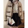 Women's Faux Lambswool Warm Short Jacket: Autumn 2025 Korean Style, Loose Fit, Thickened