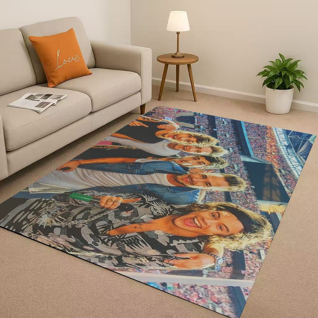 27 Stil Neu One D-Direction Sänger Star Wohnzimmer Rutschfester Bereichsteppich Teppich für Schlafzimmer Spielzimmer Sofa, Leicht zu reinigende Haustürmatte