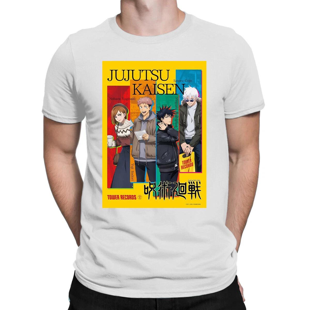 

2026 Summer New purecotton Jujutsu Kaisen anime character leisure pattern loose fashion Short SleeveTshirt Round quality shirt L