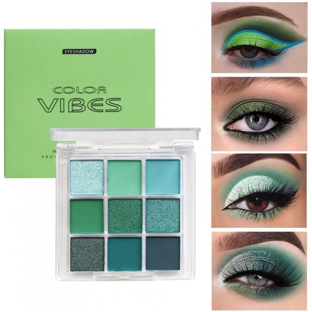 Unyoke Mini 9 Cool Shade Eyeshadow Palette 02 Green
