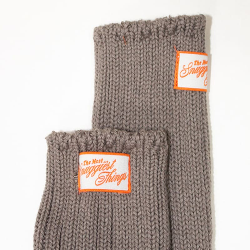 SNUGGIEST Chunky Cotton Winter Knit Socks [Misty Brown]