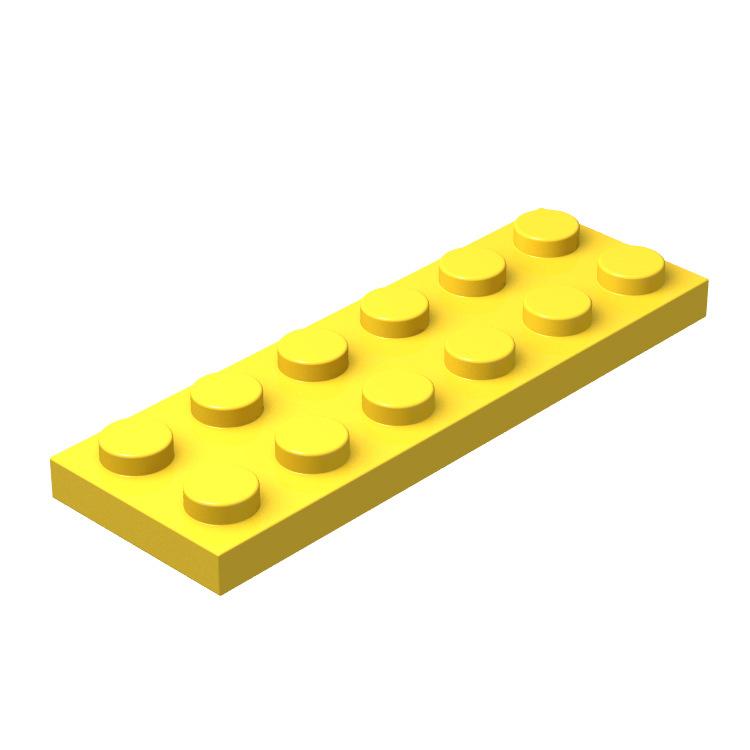 MOC 3795 Assembles Particles Accessories Components 2x6 Normal Board 20PCS Bricks Colorful Building Blocks Educational Toy City