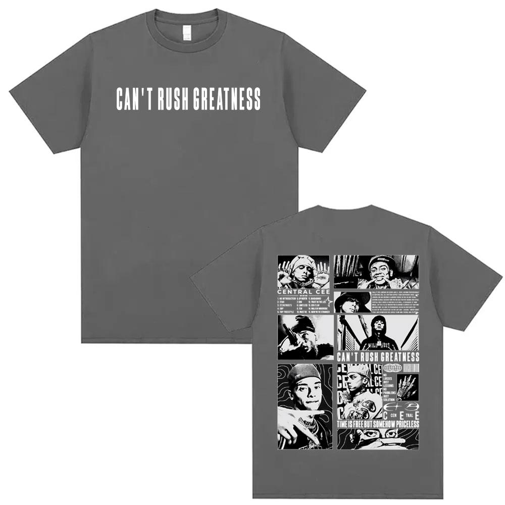 Central Cee Cant Rush Greatness World Tour Tee Shirt Mens Clothing Fashion Retro Oversized T Shirt Summer 100 Cotton Tshirt