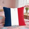 European National Flags Cushion Cover Square Short Plush Pillow Case Living Room Sofa Home Decor Funda X
