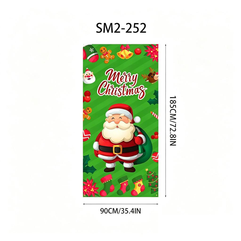 Santa Claus Christmas Hanging Cloth Background Decoration