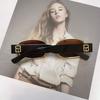 Korean Retro Ulzzang Style Rectangle Sunglasses for Women Vintage Shades for Women