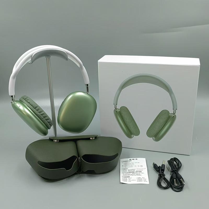 JYL TS Over-ear Bluetooth Headphones P9 MAX Magnetic Mesh Loop Leather Bag Rich Bass Durable