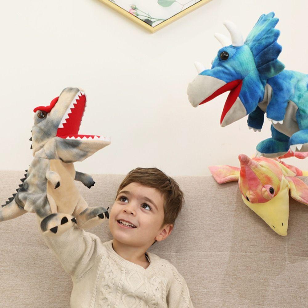 Plush Dinosaur Hand Puppets Tyrannosaurus Rex Plush Toy Plush Dino Hand Puppet Dinosaur Hand Puppet