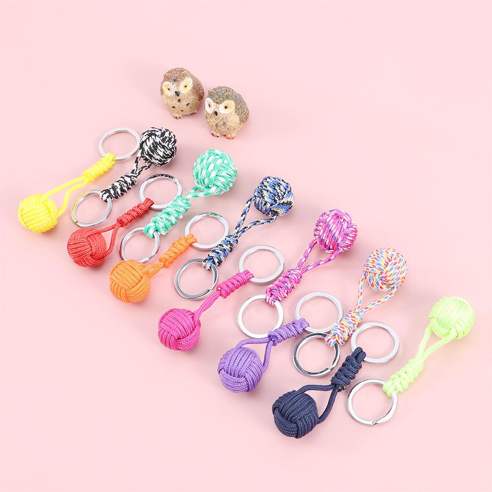 Parachute Rope Lanyard Outdoor Survival Jewelry Key Chain Key Ring Keyfob Fashion Accessories