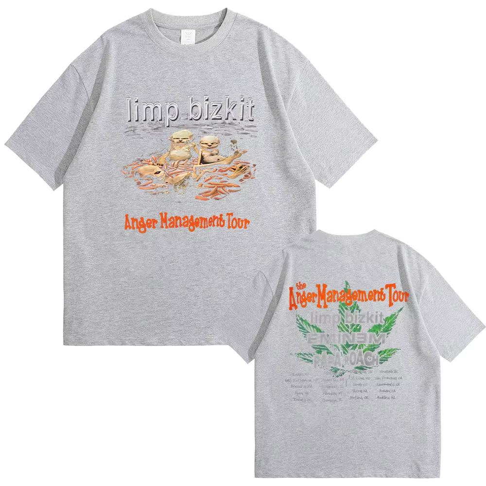 

Rock Band Limp Bizkit Anger Management Tour T Shirt Men Women Casual Soft Cotton Oversized T-shirts Male Eminem Print Streetwear 4XL