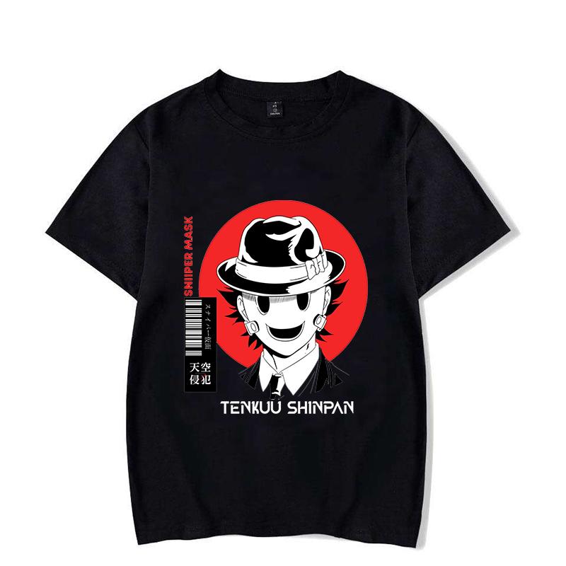 New Anime High-Rise Invasion Printed T-Shirts Women Men Short Sleeve Funny Round Neck Tee Shirt Casual Summer Tops