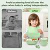 comeder Baby Weaning Set, 10 Pcs Silicone Baby Feeding Set, Baby Led Weaning Feeding Supplies for Toddlers, Baby Plates and Bowls Sets with Adjustabl