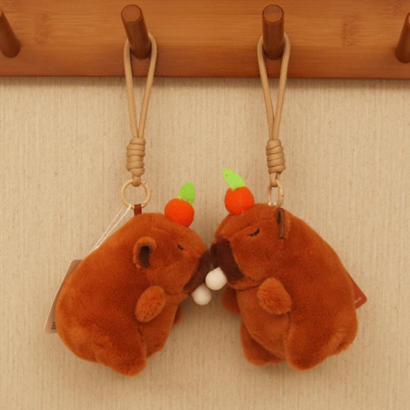 4-inch Creative Cartoon Plush Doll Keychain - Cute Claw Machine Toy & Gift for Girls