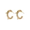 European-American Metal Circle Earrings: High-End Irregular Hoop, Exaggerated Personality Ear Studs & Cuffs for Women