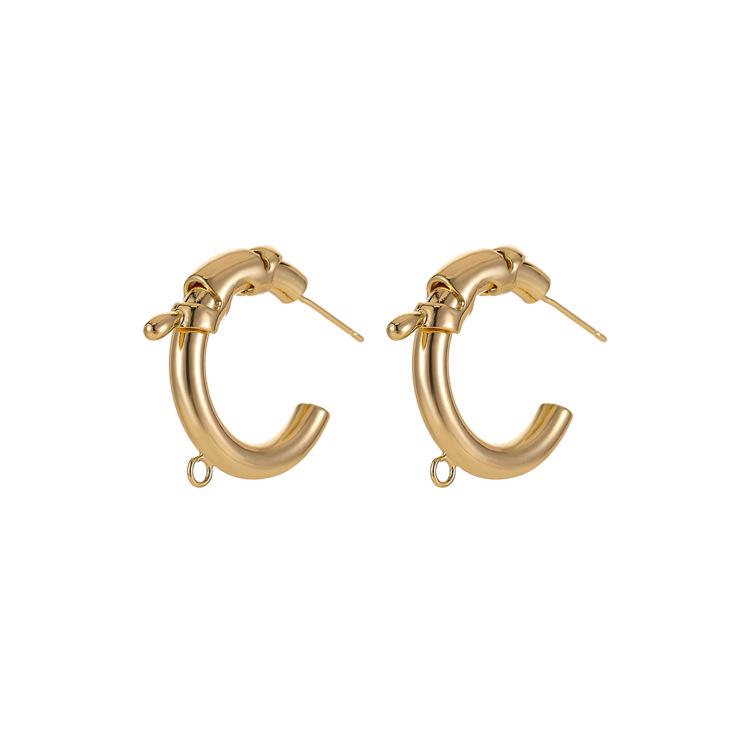 European-American Metal Circle Earrings: High-End Irregular Hoop, Exaggerated Personality Ear Studs & Cuffs for Women
