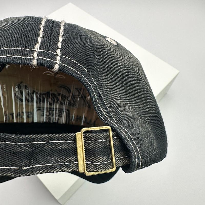 Washing For Men And Women Baseball Caps Cotton Snapback Hats Embroidery Latest All-Match Fashion Letter Print Leisure Distressed Korean Style