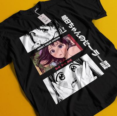 Vintage Speciální Anime Láska Tričko Japonské tričko Anime tričko Manga Dárkové tričko