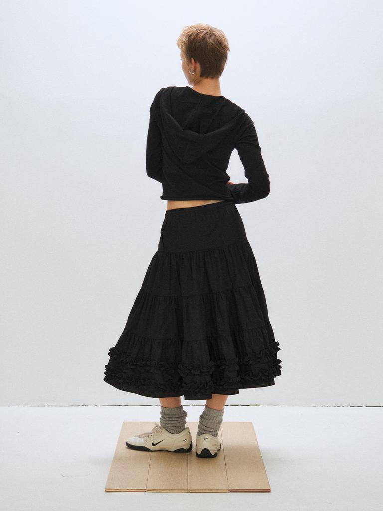 Peullijeupeulojegteu Open Hood Knit, Black