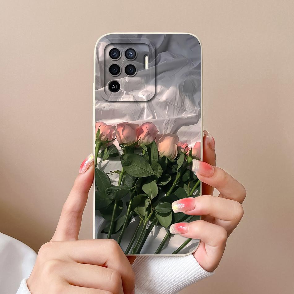 For Oppo Reno 5F 5 Lite 5Z 5K Case Cute Design Full Protection Phone Housing For Oppo Reno5 5G Soft Liquid Silicone Back Covers