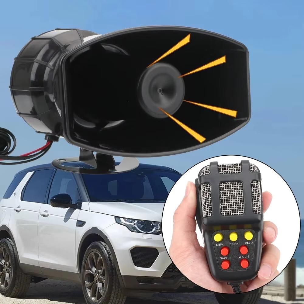 12V 7 Sound Talking Siren Air Horn Loadspeaker Set  For Motorcycle Car Truck SUV Boat