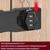 Keyless Password Door Lock 3-Digit Combination Password Lock Rotary Hasp Locks  Refrigerator