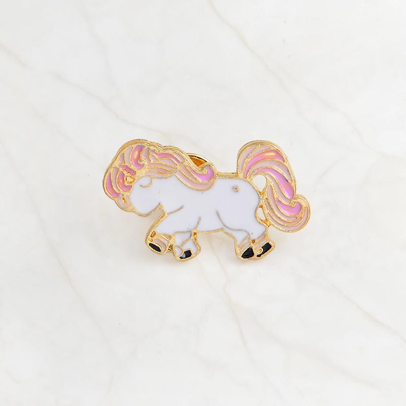 

Уникальная мультяшная брошь в виде животного, изготовленная из сплава, с ярким единорогом и иллюстрациями овцы