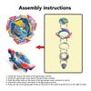 Ongwan Beyblade Burst Battle Gyro Toy with Detachable Two-Way Rope, Gyro Launcher, Rotating Toy for Kids, Battle Toy