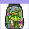 Sac à dos durable en nylon My Singing Monsters avec des imprimés vibrants pour les écoliers