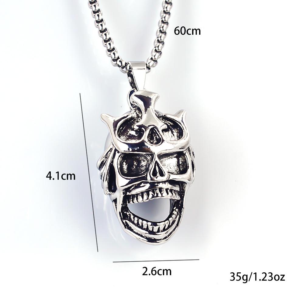 Serie Vichinga Maschera con Fascia Retrò Stile Ciondolo alla Moda su Collana