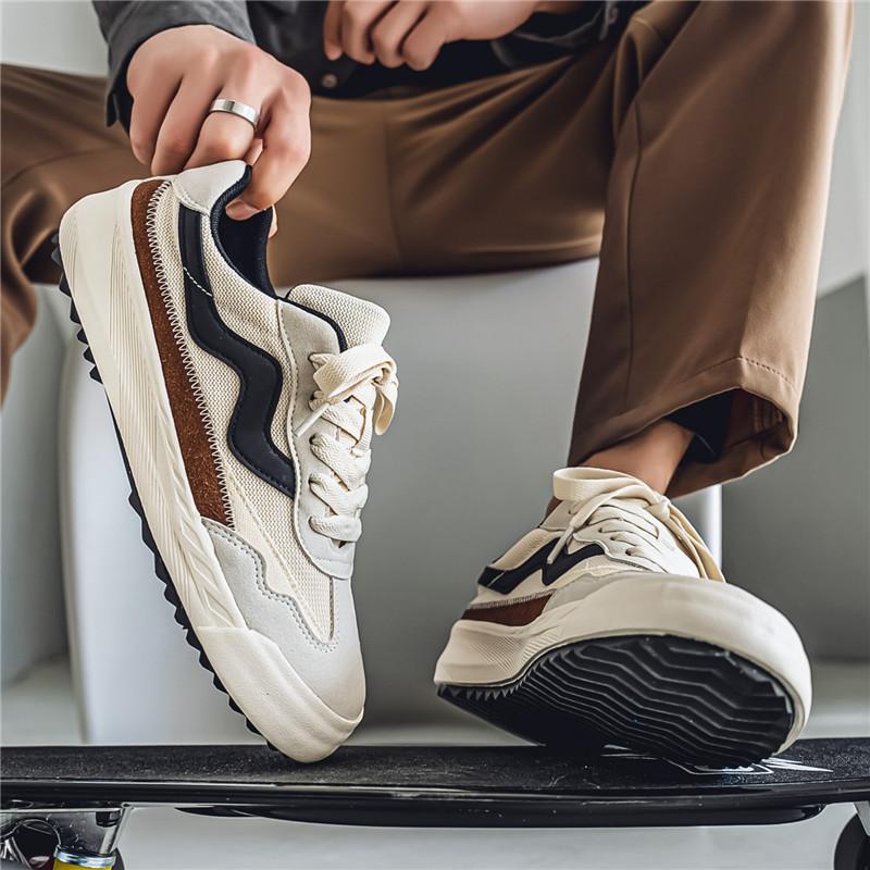 2026 New Versatile Niche Fashion Thick Soled Trendy Casual Sports Men's Shoes, Personalized Low Top Board Shoes