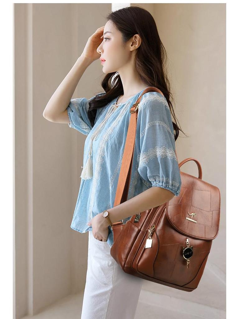 2024 Women's Trendy Patchwork Travel Backpack