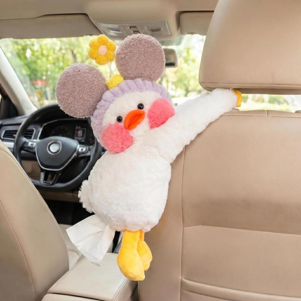 Creative Monkey Tissue Box Cover for Car - Cute Hanging Pull-Out Design