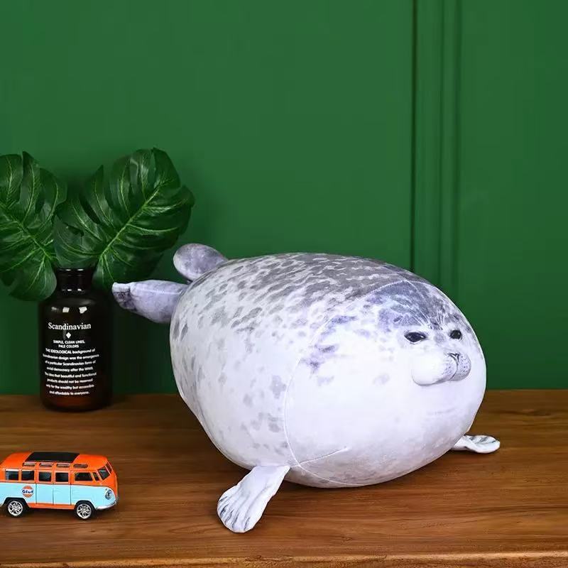 Simulation Seal Throw Pillow Cushion Soft Seal Doll Children's Birthday Gift Plush Toy
