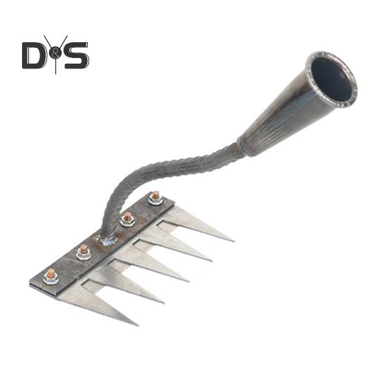 

Съемные садовые грабли из марганцевой стали, ручной грабли для удаления сорняков, для рыхления почвы и сгребания травы во дворе и саду A