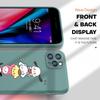 Cute Cartoon Phone Case for iPhone 15 14 13 12 11 Samsung Galaxy A12 A52 S24 S23 Xiaomi POCO Redmi Soft Square Liquid Silicone Cover Casing