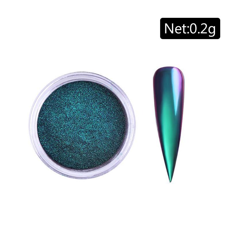 Silver Nail Glitter Powder Metallic Effect Pigment UV Gel Polish Flakes Dust Manicure Decoration Nails Accessories