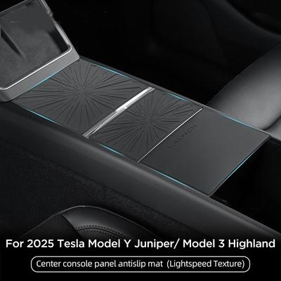 3pcs Silicone Central Control Panel Mat for Tesla Model 3/Y Juniper Launch 2025