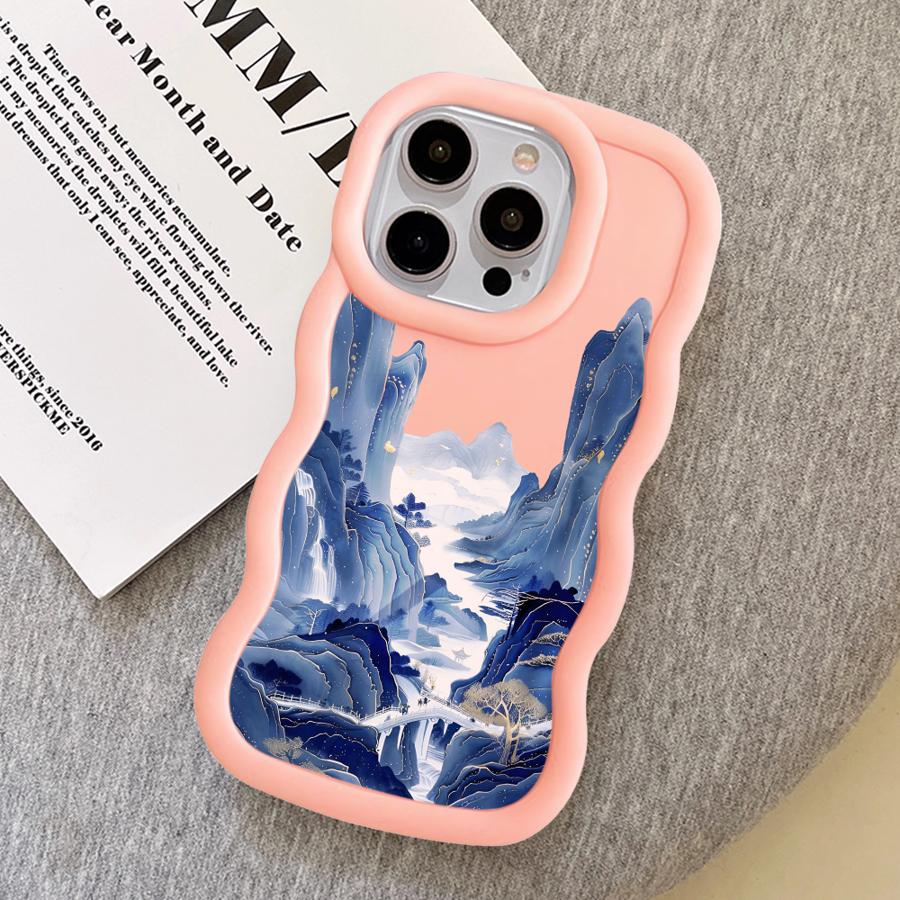 Mountains Waters Art Soft Phone Cover Case for iPhone 17 Air 16 Pro Max 13 12 8 15 Plus 11 XR 14
