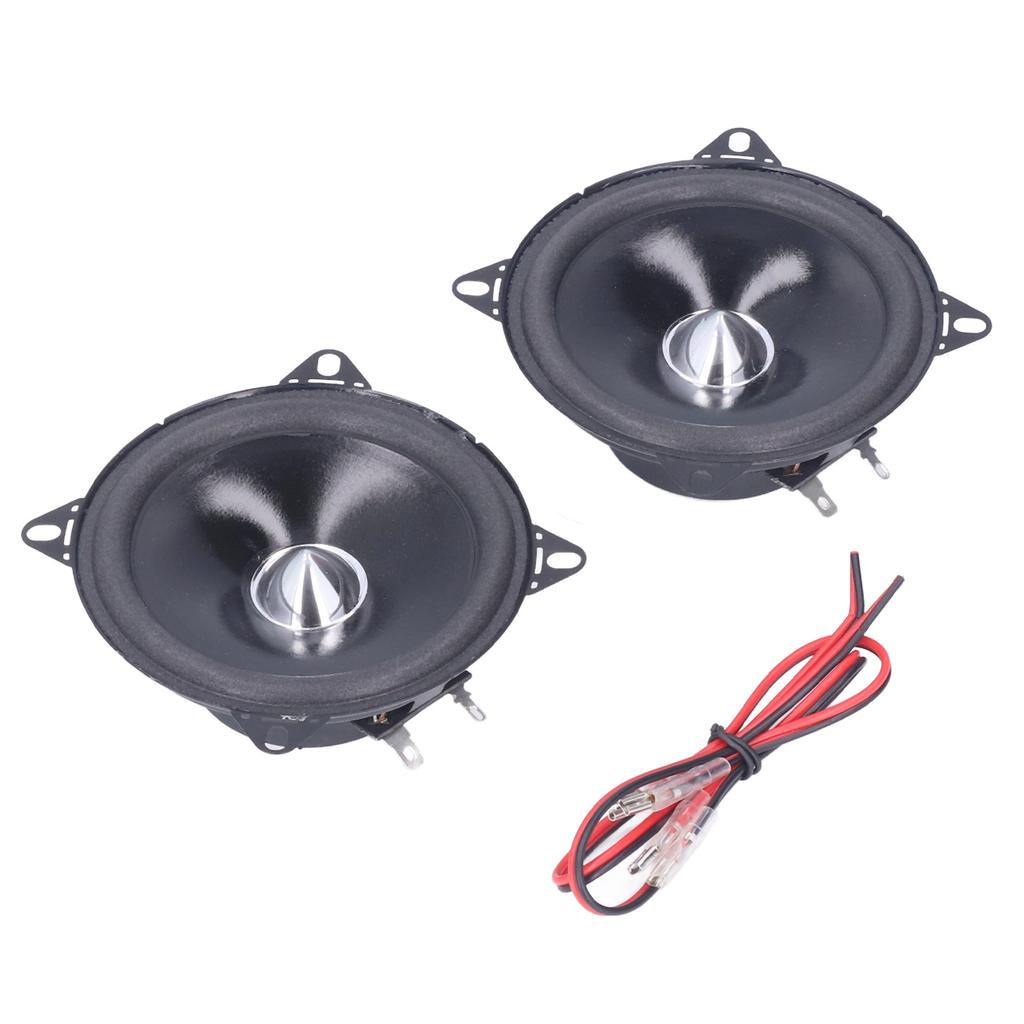 2 Pcs 4in Car Coaxial Speaker Stereo Audio Loudspeaker Universal for Auto Audio System