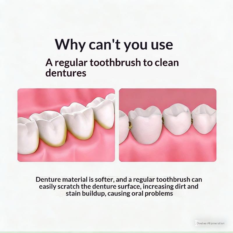 

1Pcs Invisible Braces Orthodontic Retainer Descaling Brush Double Sided Denture Toothbrush Cleaning Brush one size