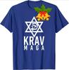 Camiseta Krav Maga Estrella de David 100% Algodón Cuello Redondo Manga Corta Verano Casual Unisex Camiseta Talla S3XL