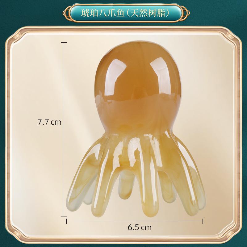Portable Five-Claw Natural Sandalwood Massage Comb Wood Head Meridian Scalp Therapy Comb for Hair Styling and Relaxation