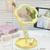 Flower Mirror Makeup Mirror Desktop Mirror Student Dormitory Desktop Makeup Mirror Special-Shaped Dresser Makeup Mirror Girls