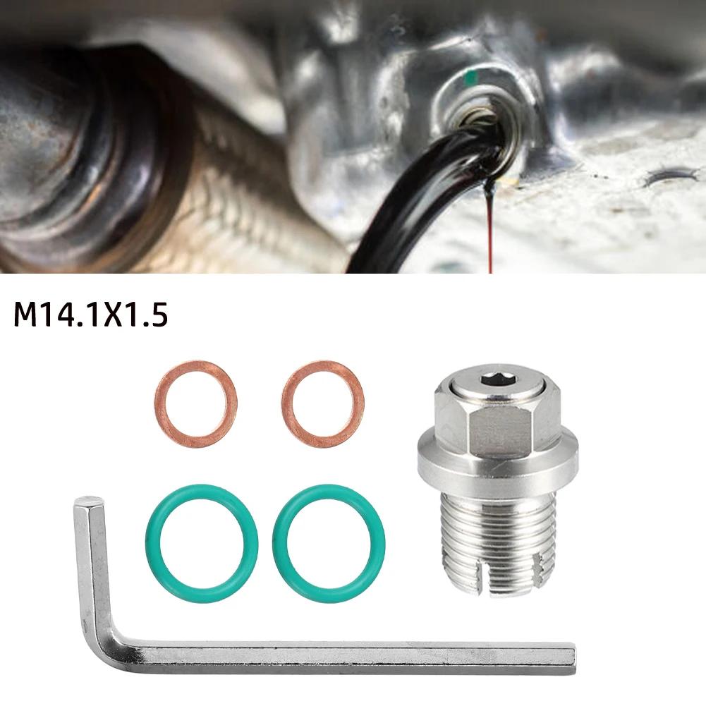 Oil Drain Plug Oversize Piggyback Stainless Steel Self Tapping Oil Pan Thread Repair Kit M12.1-1.25/1.5/1.75 M16 M18x15mm