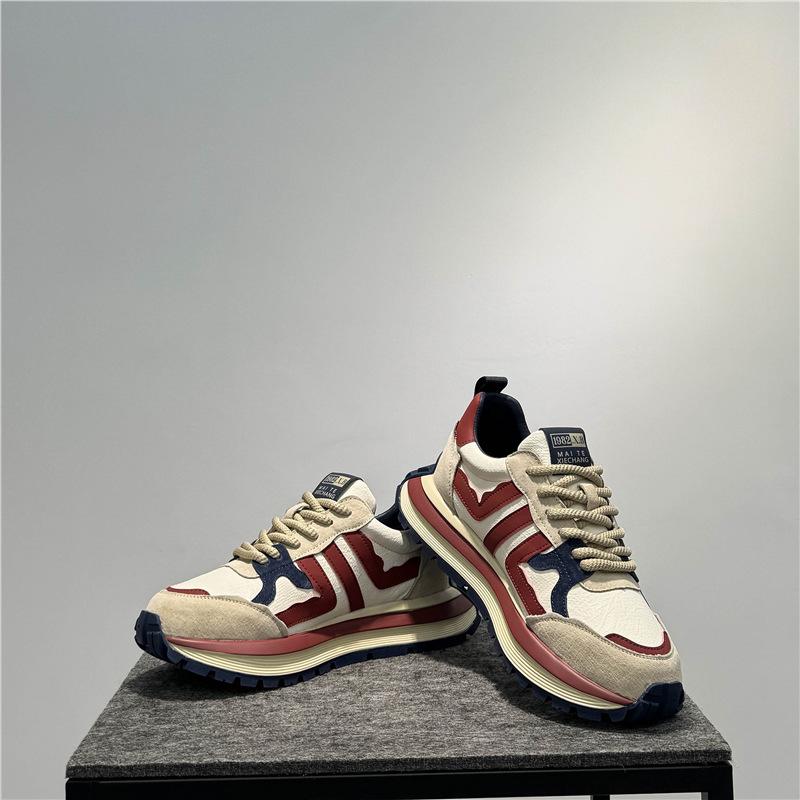 Scarpe autunno e inverno nuove in pelle a taglio basso in velluto calde casual in cotone scarpe con plateau