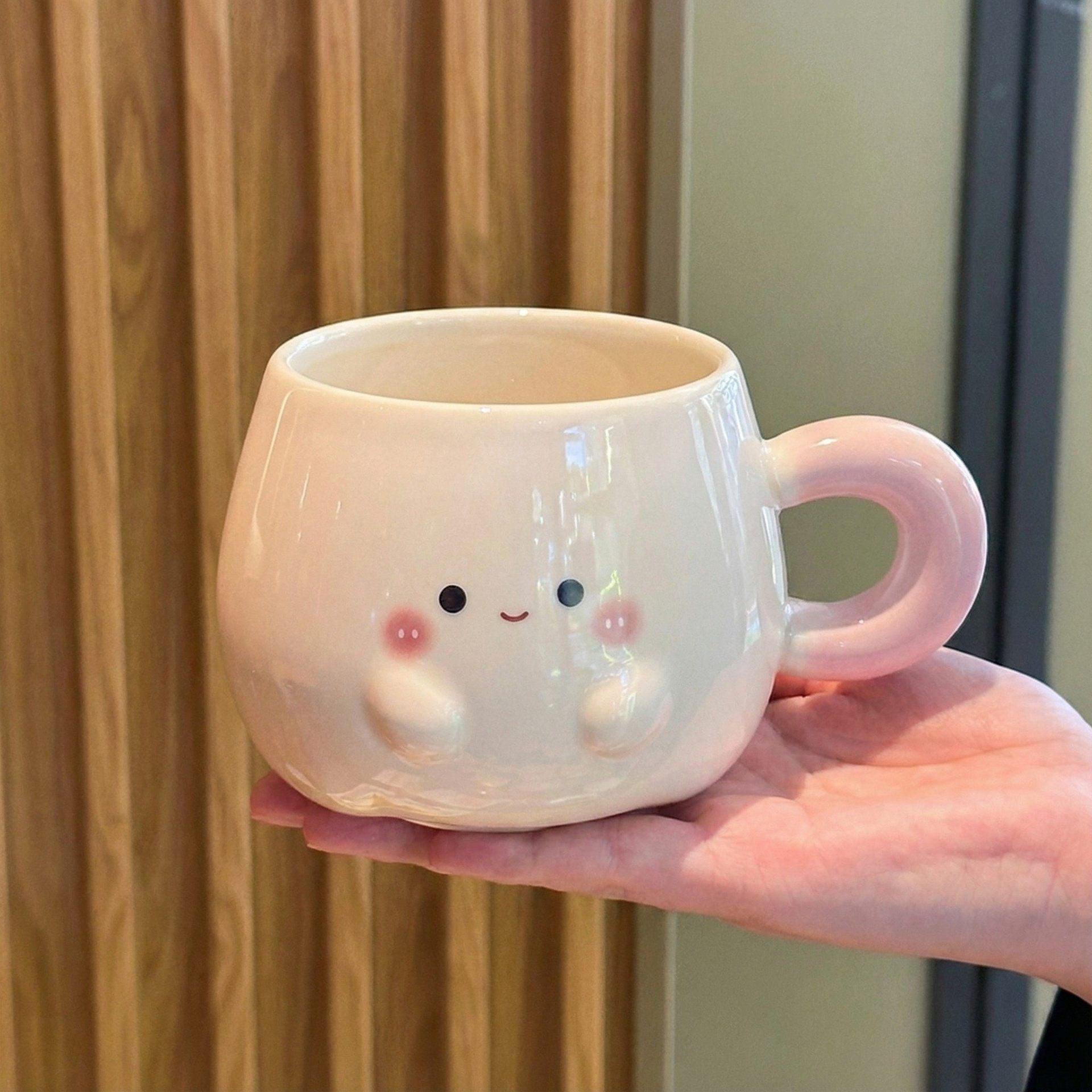 

Cute Strawberry Ceramic Mug with Lid - Perfect Birthday Gift for Kids and Best Friends No size available