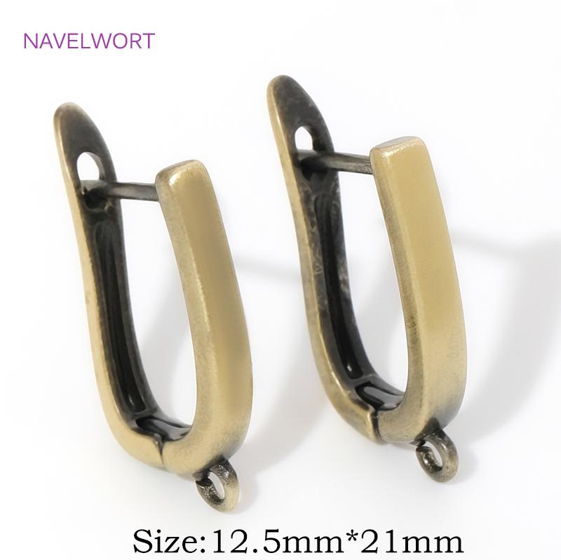Fasteners For Earring Antique Bronze Shvenzy Earwires Brass Earring Hooks Earring Fixtures For DIY Earrings Making Accessories