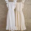 Cotton Linen Apron with Pocket Cooking Apron Waitress Servant Apron Women Kitchen Apron for Cooking Gardening